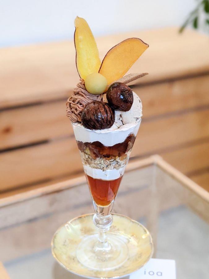 秋のおさつマロンパフェ 1630円(年によって価格変動あり) 10月末頃〜11月下旬頃