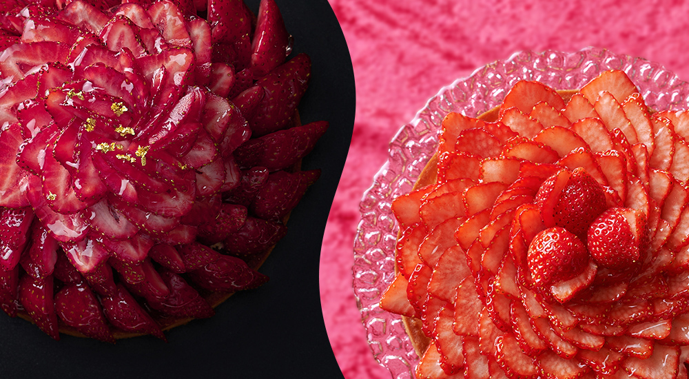 【ヒルトン東京お台場】黒と赤の甘い誘惑。「クリスマスコレクション2022」予約受付中！ ブランドいちご「あまおう」や「真紅の美鈴」を贅沢に使用したクリスマスケーキが登場♪