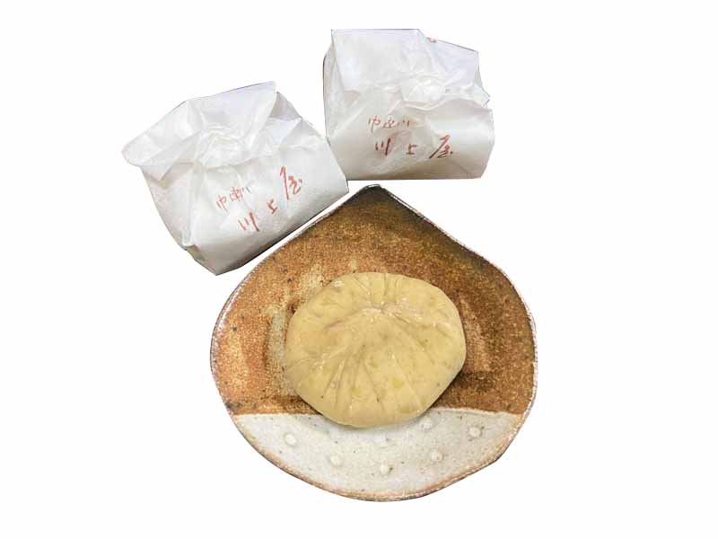 「川上屋 馬籠店」の栗きんとん6個入り1717円（9〜12月限定）