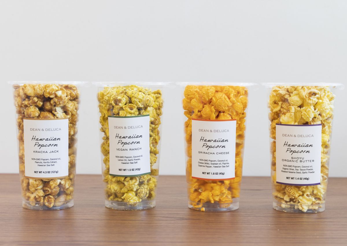 「ハワイアンポップコーン」各$6.50