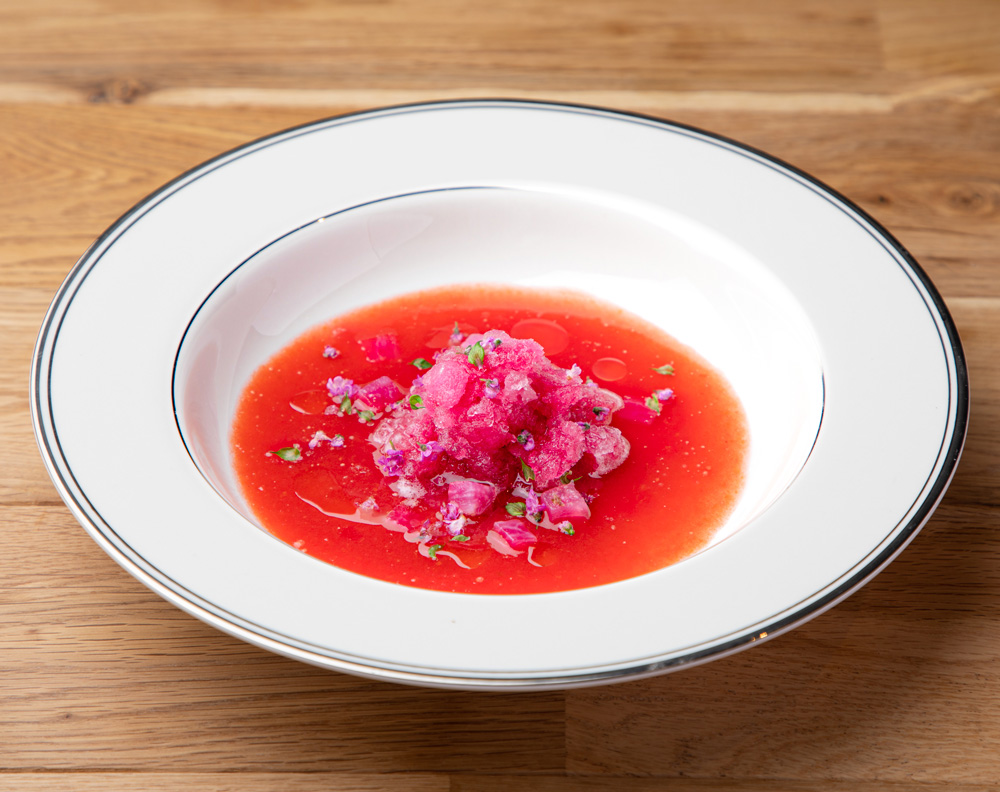 かわいペリーラを使用したしそのグラニテ　600円