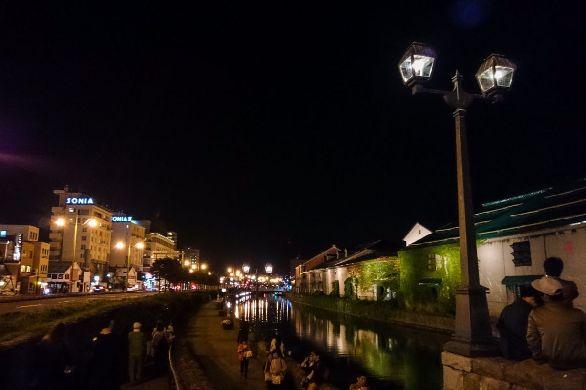 小樽運河夜景