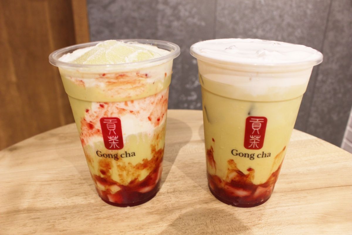 いちごピスタチオミルクティー&フローズンティー