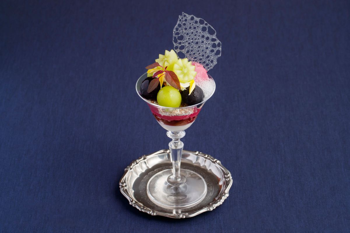 「葡萄のパフェ」