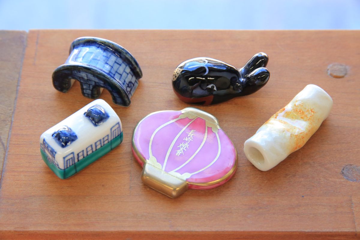 「立体箸置」各1200円（ランタン1600円）