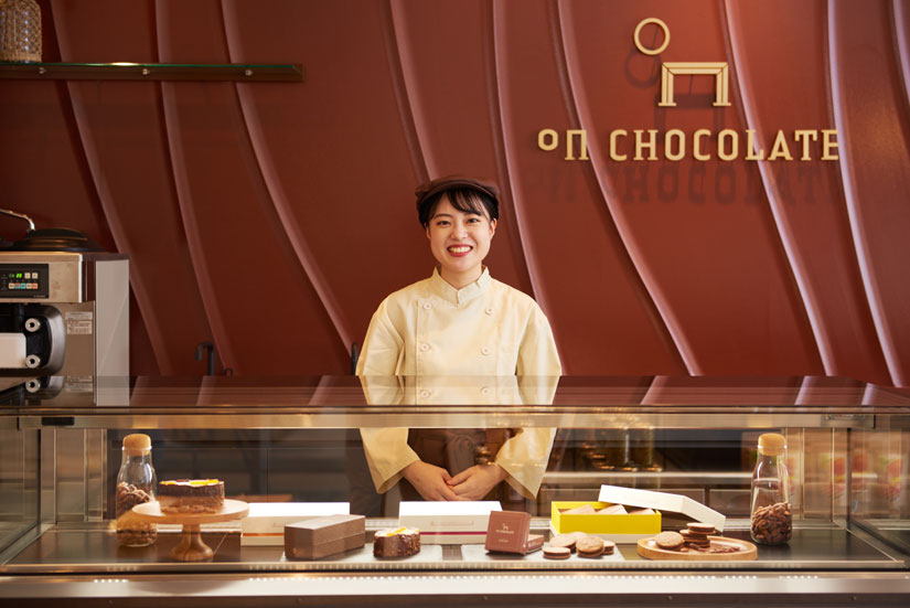 高級感のあるショコラティエのカウンター