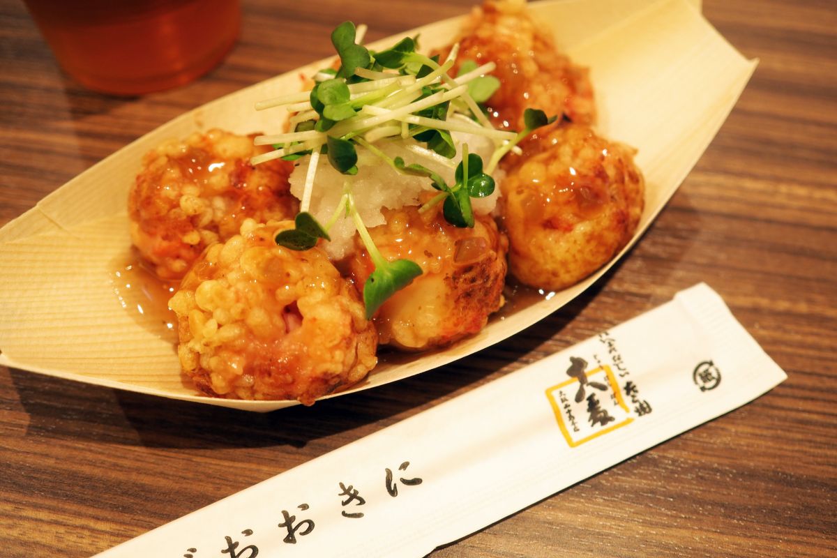 ごま油たこ焼き500円