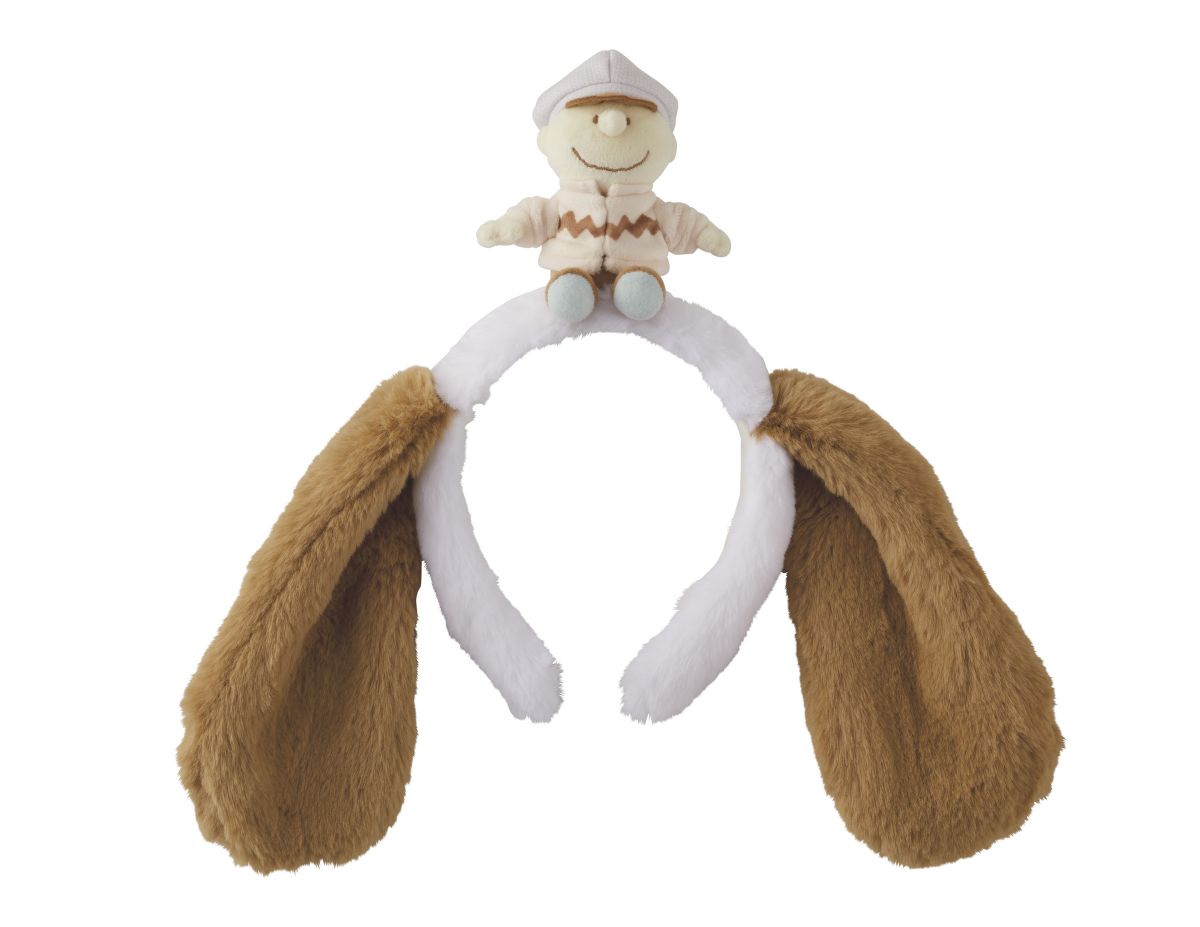 垂れた耳がかわいいスヌーピーのカチューシャ（2800円）