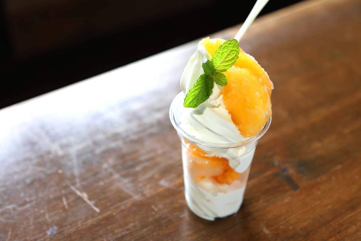 「身不知柿のシャーベット」550円