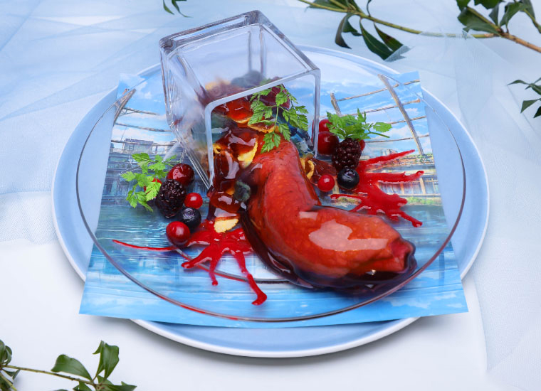 「災いのミミズ 戸締まりクレープ」1430円