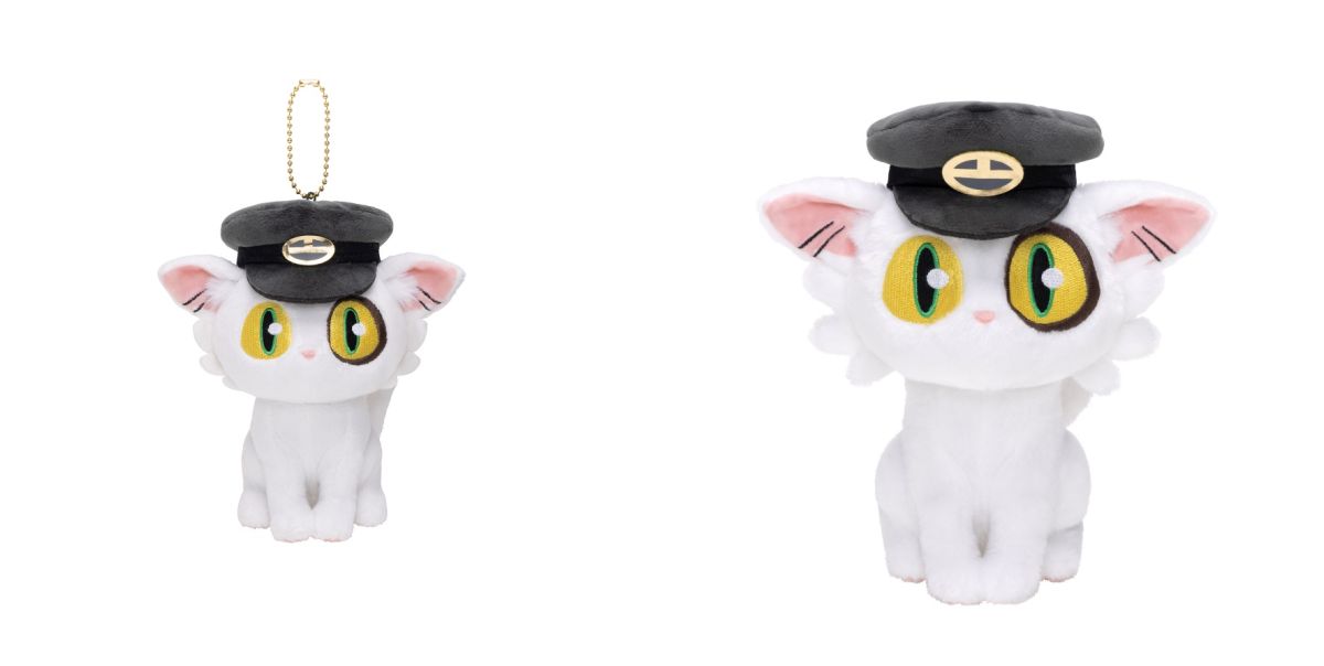 （左）「マスコット（ダイジン・ぬこ駅長）」1540円、（右）「ぬいぐるみS（ダイジン・ぬこ駅長）」2200円