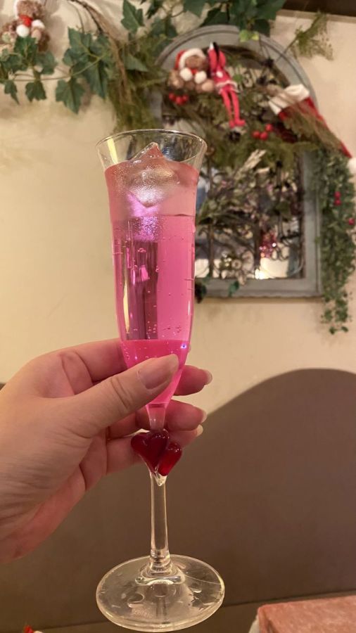 ウェルカムドリンクのピーチサイダー