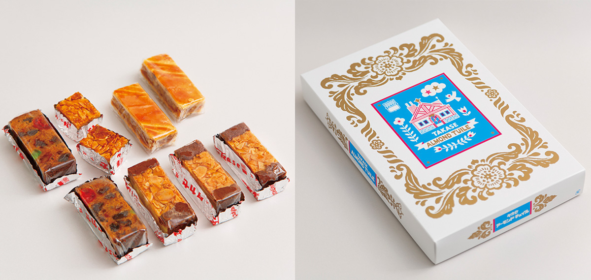 「アーモンドチュイル」9個入り、「エンガディナー」9個入り 各1300円