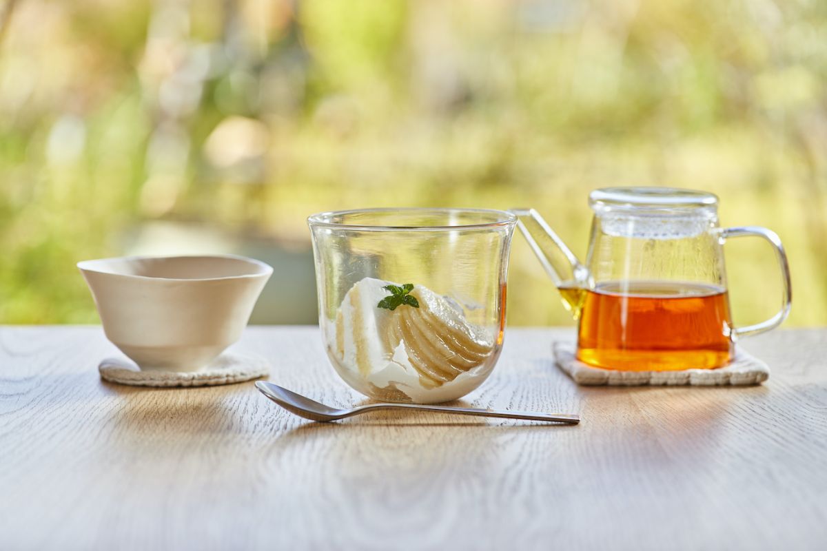 洋梨とキャラメルの生クリームケーキ660円