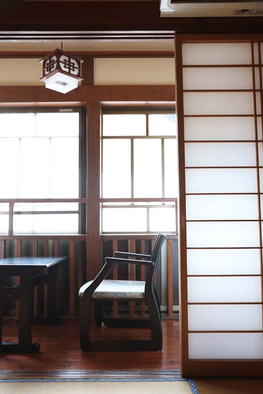 障子戸をあけると雰囲気抜群