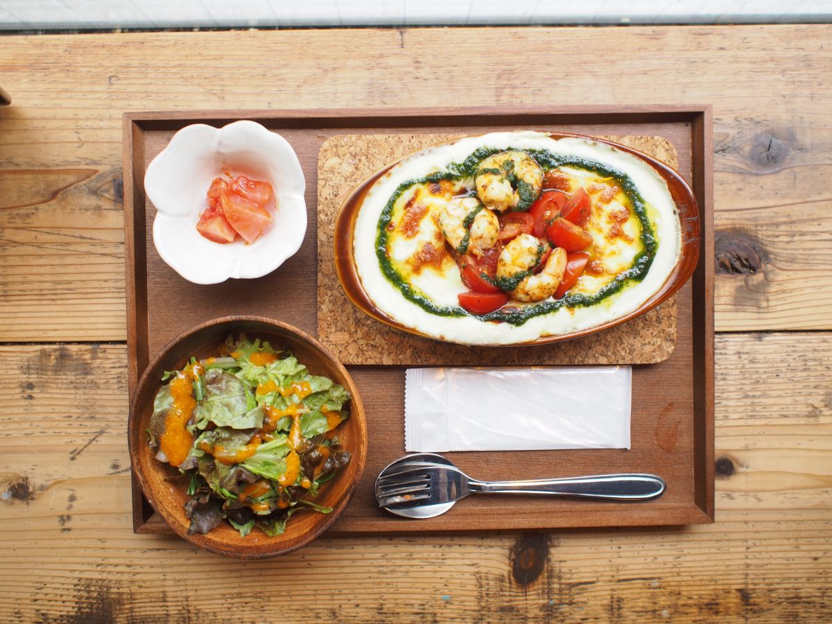 「海老とフレッシュトマトのドリア 大葉風味」1000円