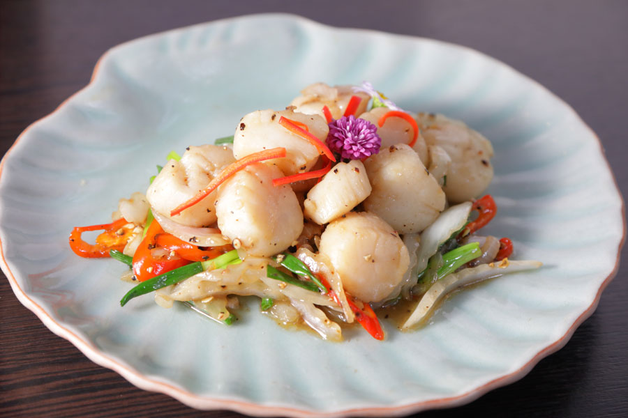 ホタテの黒コショウ炒め(B790)