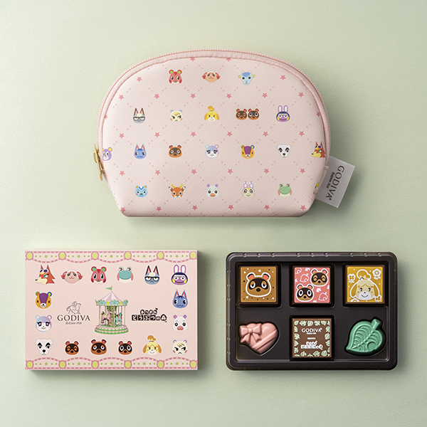 「ゴディバ meets あつまれ どうぶつの森 アソートメント （6粒入） オリジナルポーチつき」3520円