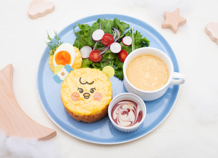 【RIYO】たまごづくしのオムライスプレート」1870円