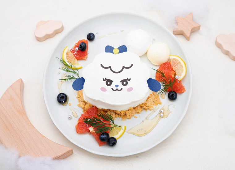 「【KINA】チーズクリームパンケーキ」1870円