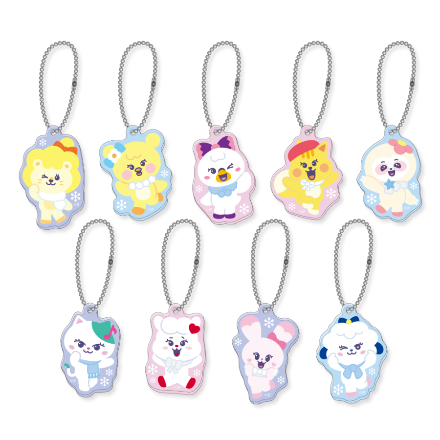 「NIZOO アクリルキーホルダー（ランダム9種）」770円