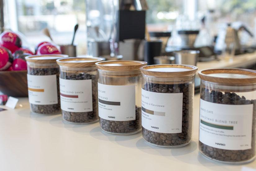 ドリップコーヒーの豆は、4〜5種類のスペシャリティコーヒーから選べます