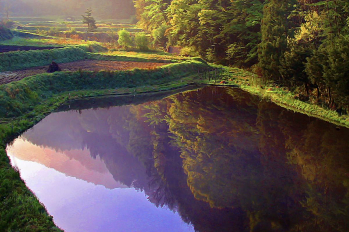 長野県辰野町風景