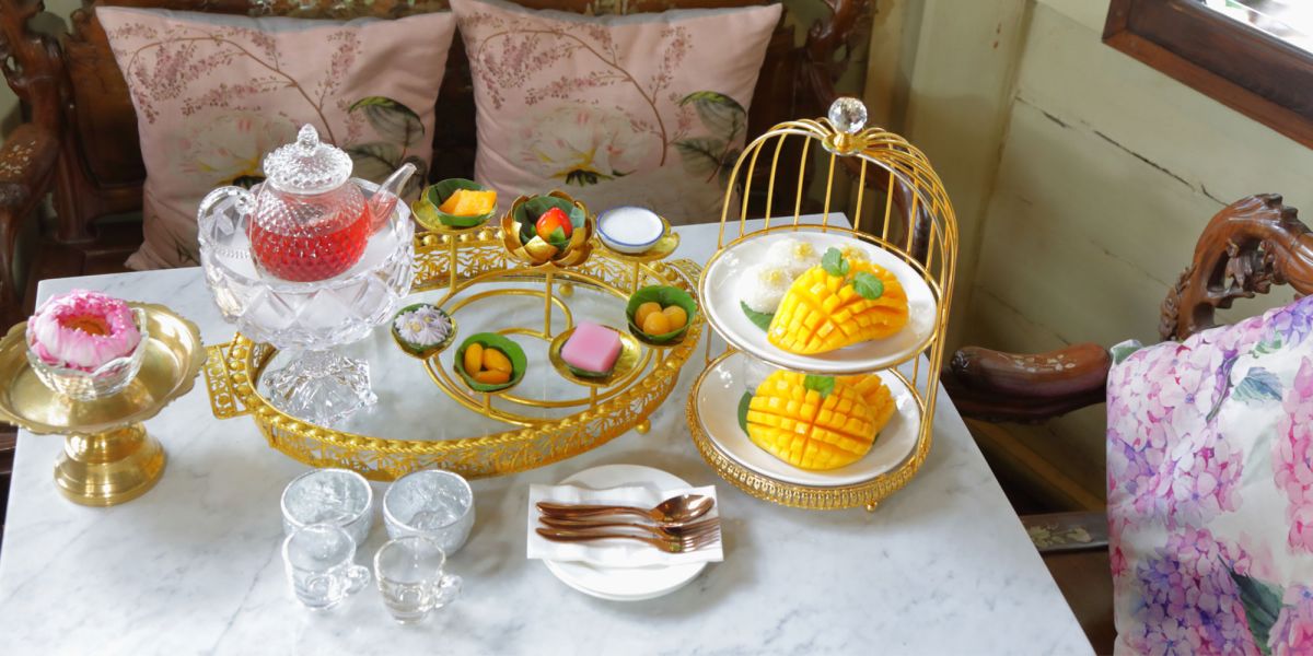 タイの伝統スイーツをアフタヌーンティーで♪築100年以上の古民家で優雅なひと時を