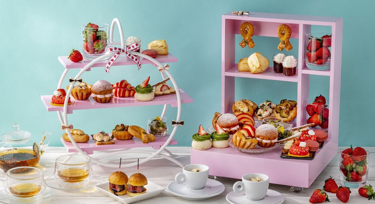 【ヒルトン東京】パンといちごが主役のアフタヌーンティー！「『いちごオ・レ』プティ・ブーランジェリー」