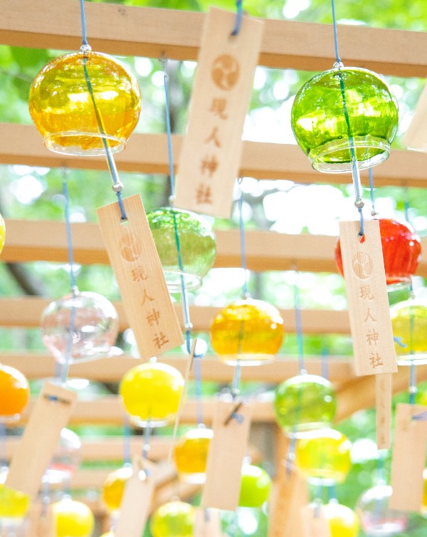 風鈴の音色と共に、願いが風に乗って神様に届きますように。