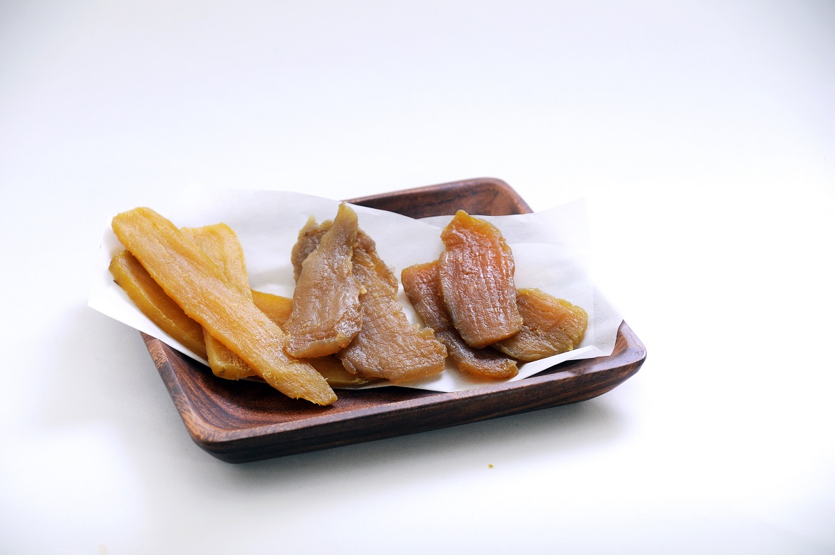 左から、べにはるか、たまゆたか、いずみ