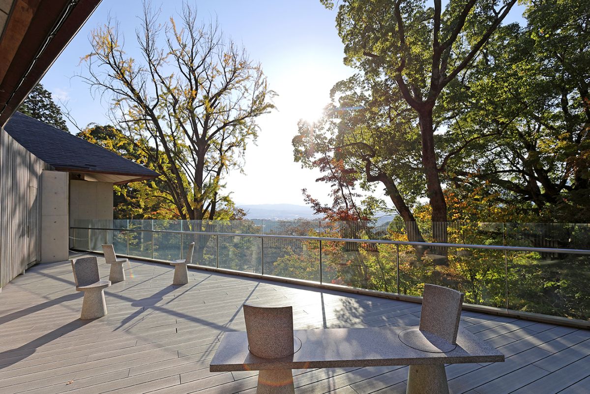 展望舞台。スツールとベンチは回転します