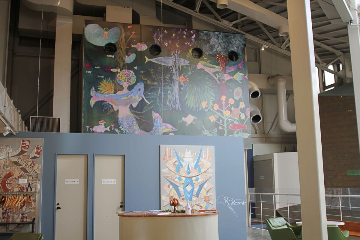 寺門孝之氏が描いたお店のコンセプト絵画