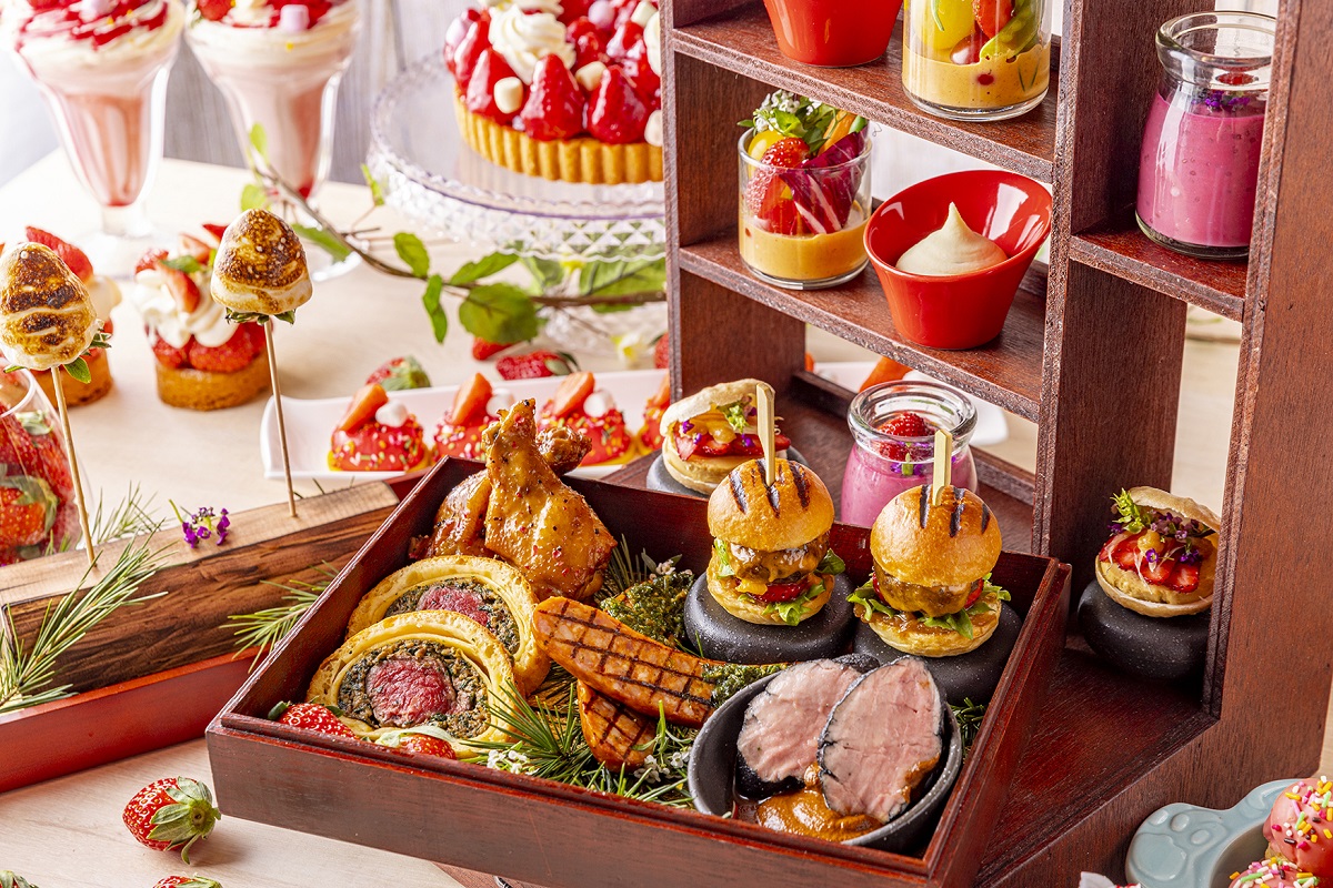 「お肉アフタヌーンwithストロベリースイーツ」イメージ