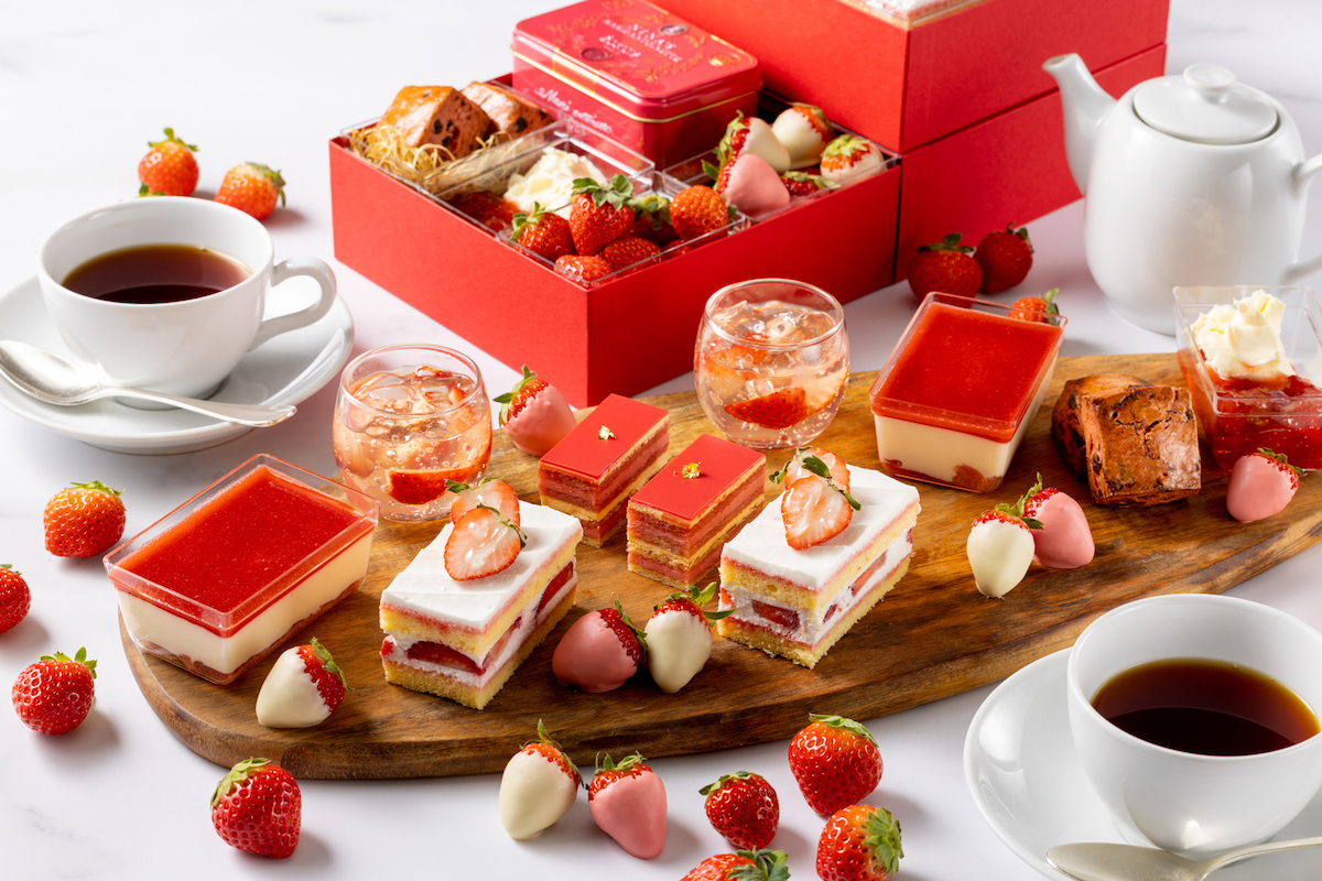 「ストロベリーアフタヌーンティー スイーツボックス」1万2000円（2名様向け）