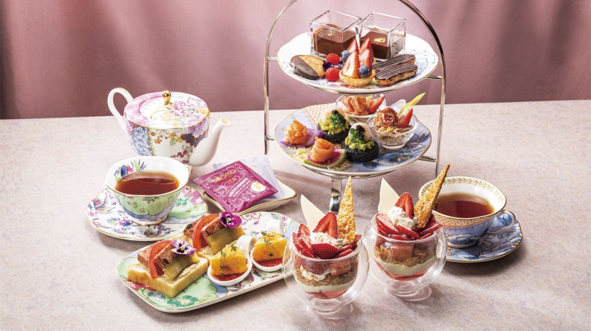 【ザ ロイヤルパークホテル アイコニック 東京汐留】いちごとチョコレートを贅沢に使用♡「AFTERNOON TEA with SIROCCO “いちご＆チョコレート”」