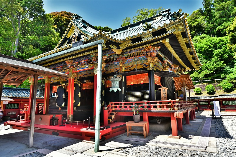 最古の東照宮建築として国宝に指定される御社殿