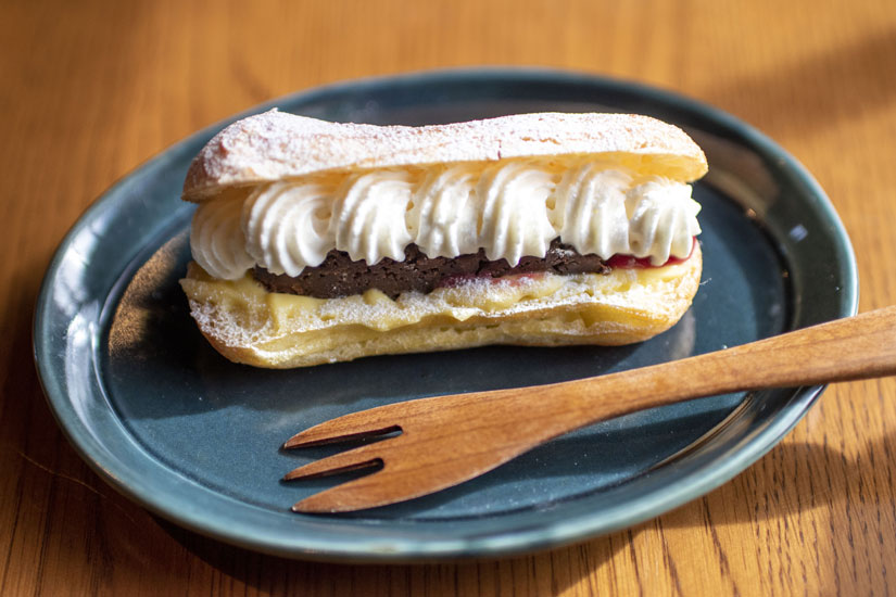 ｢エクレア・ブラウニー｣550円。口どけがよく、いくらでも食べられそう！