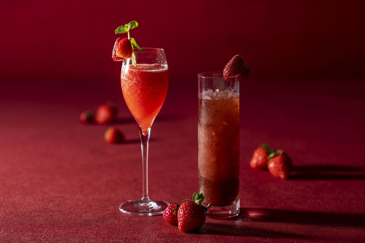 （左から）「紅色」「抹茶ストロベリー」