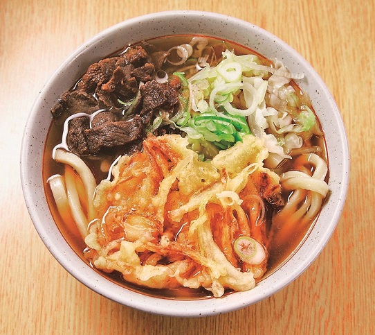 「肉天うどん」500円
