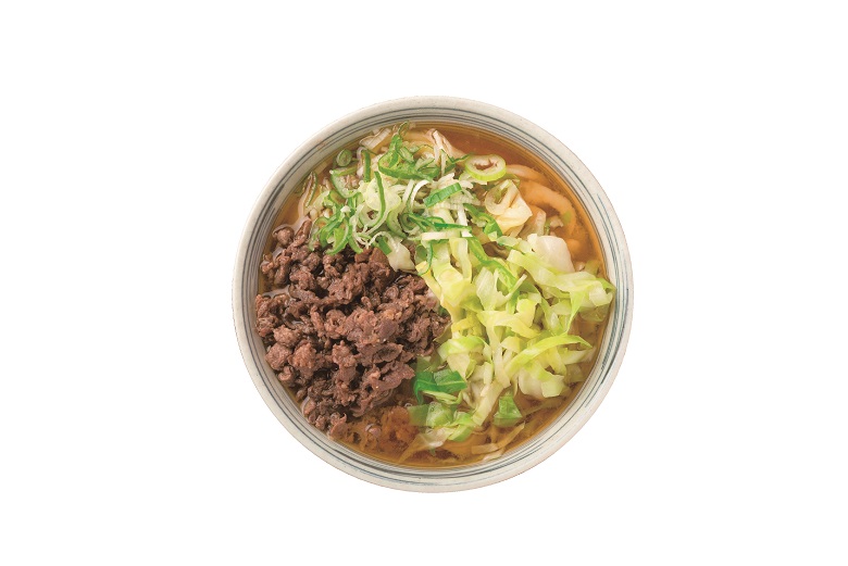 「肉うどん（中）」550円