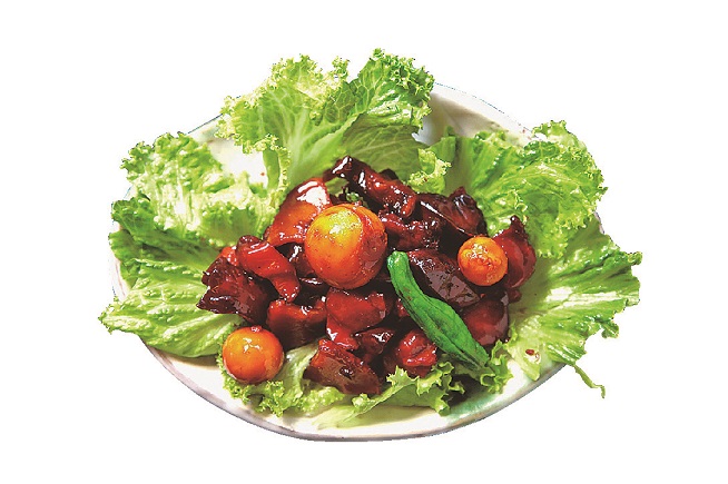 「鳥もつ煮（大）」750円