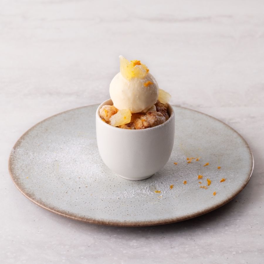 2nd. Plate「山椒香るレモンとネーブルのコブラー」