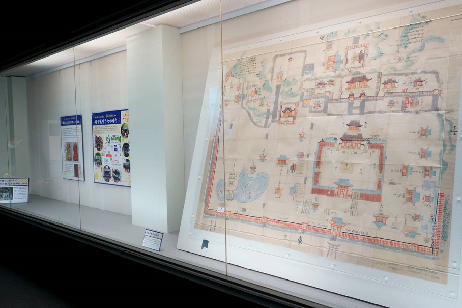 寛文十年社中絵図（複製）※実物ともに静岡浅間神社所蔵