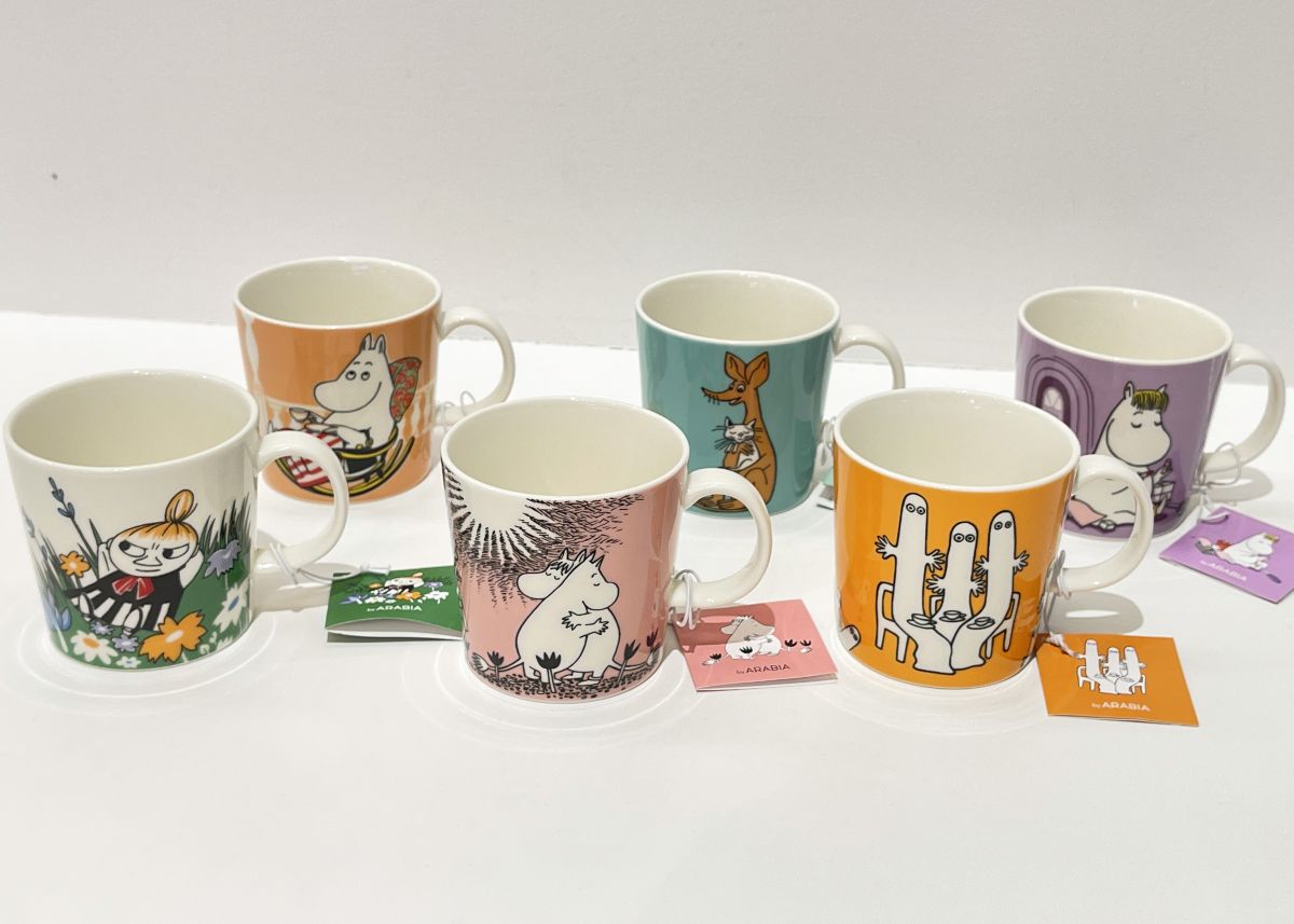 「ムーミン マグ 0.3L」各3300円