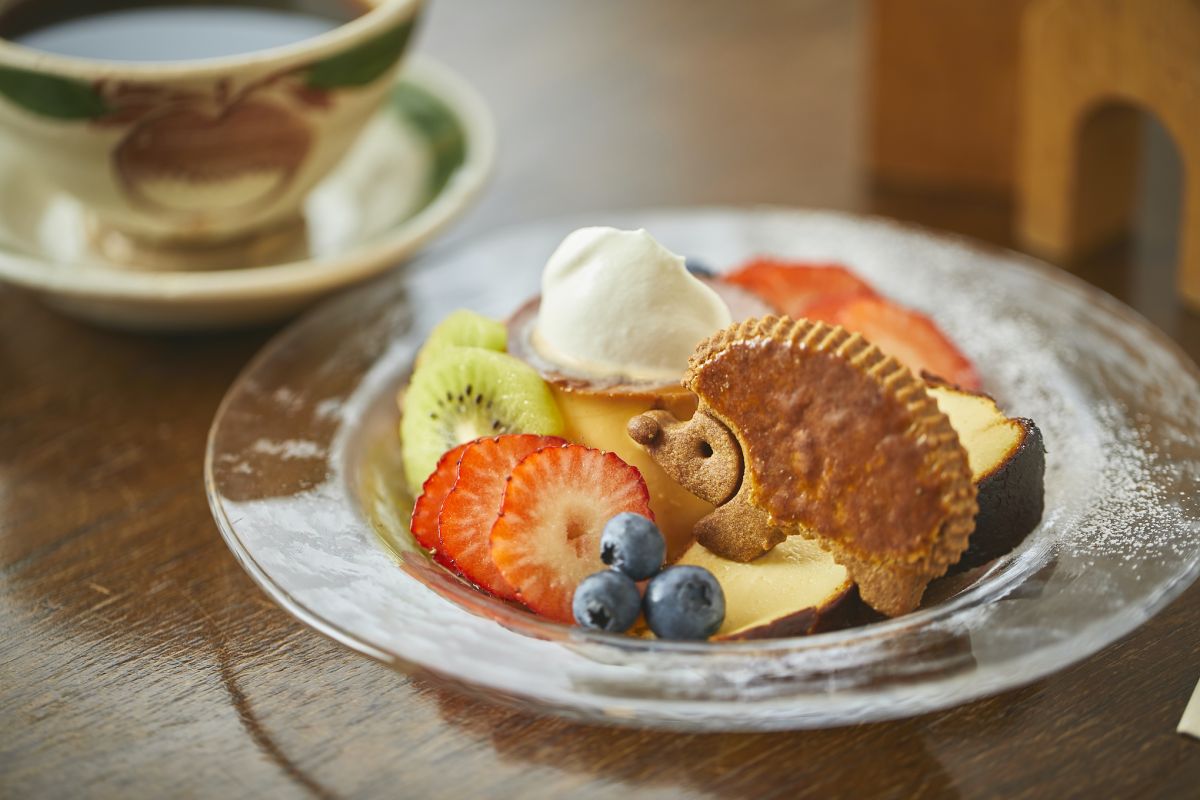 季節のプリンアラモード935円 一緒に注文するとドリンク100円引き