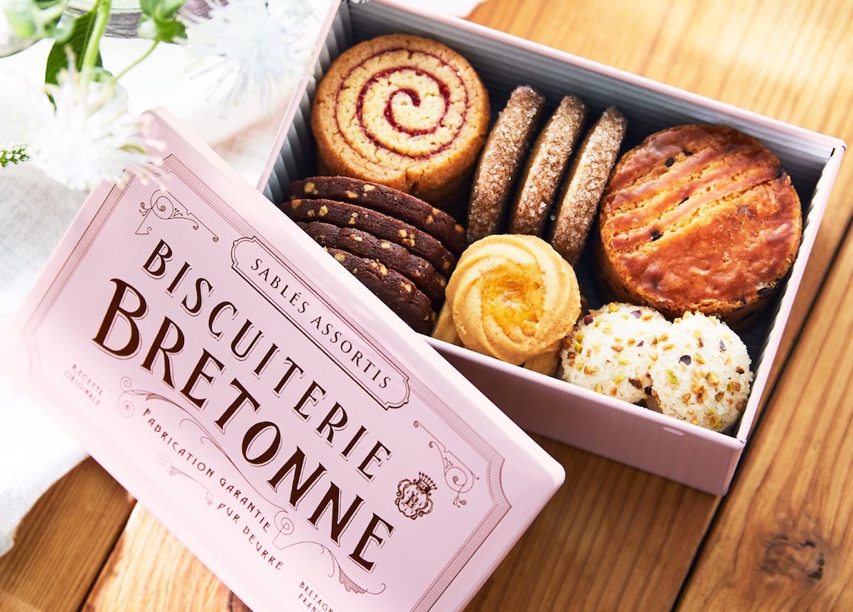 ブルターニュ クッキーアソルティ〈缶〉ボヌール Printemps