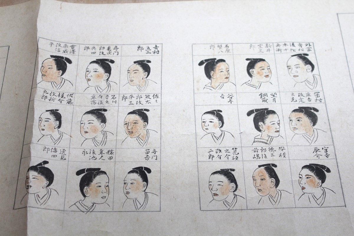 表情豊かな「青門肖像（写し）」