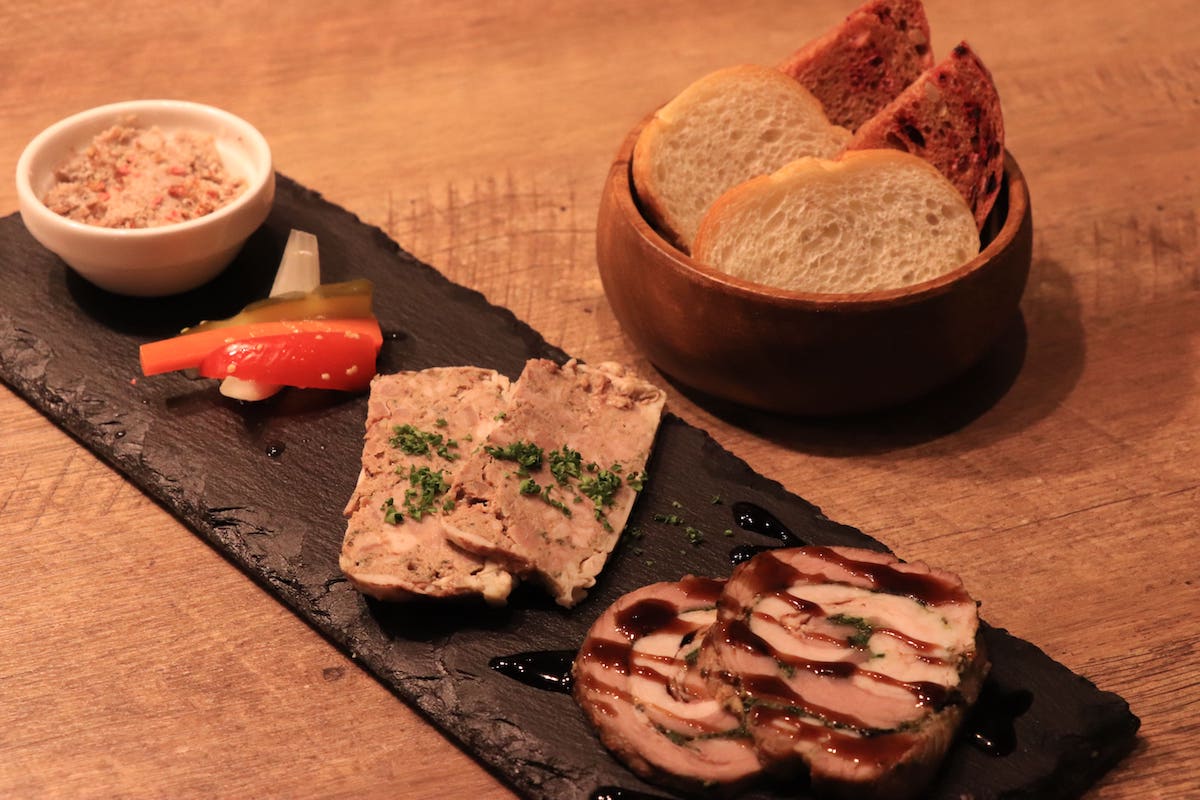 「ラムオードブル３点盛り」1408円