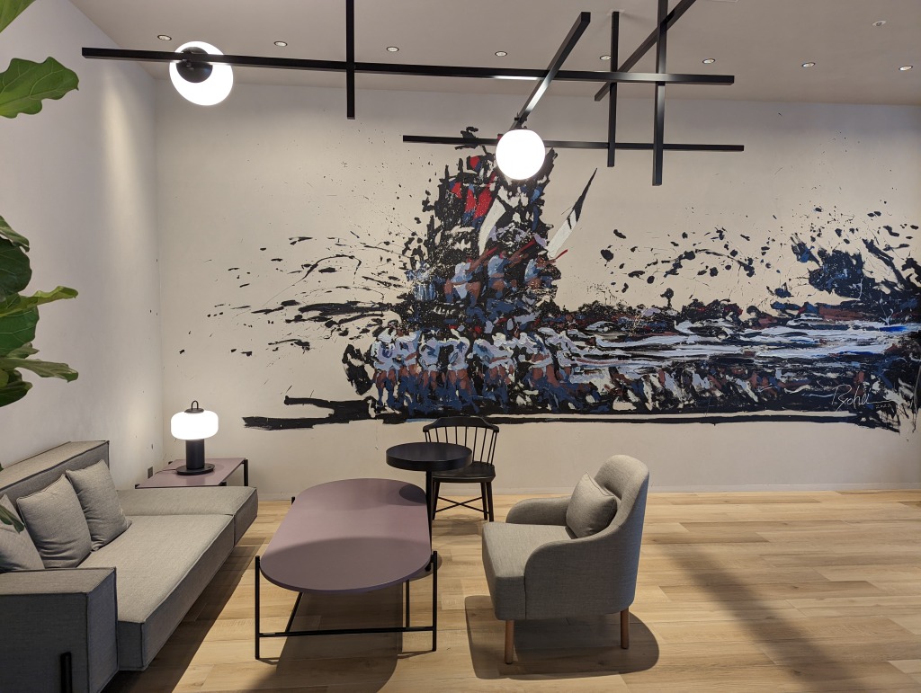 福岡出身アーティスト・山下良平氏によるウォールペイント